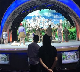 大树制作完成后上台安装