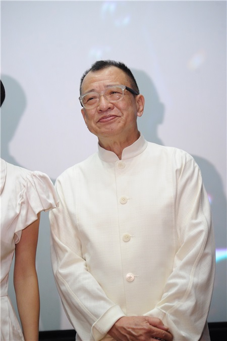 张家辉、佘诗曼、许绍雄为电影《使徒行者》宣传
