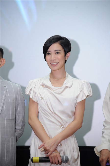 张家辉、佘诗曼、许绍雄为电影《使徒行者》宣传