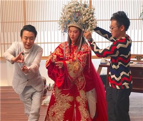 李玉刚教悦悦演绎《贵妃醉酒》