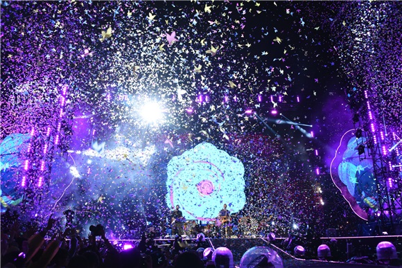 英国摇滚乐队COLDPLAY来台举办演唱会