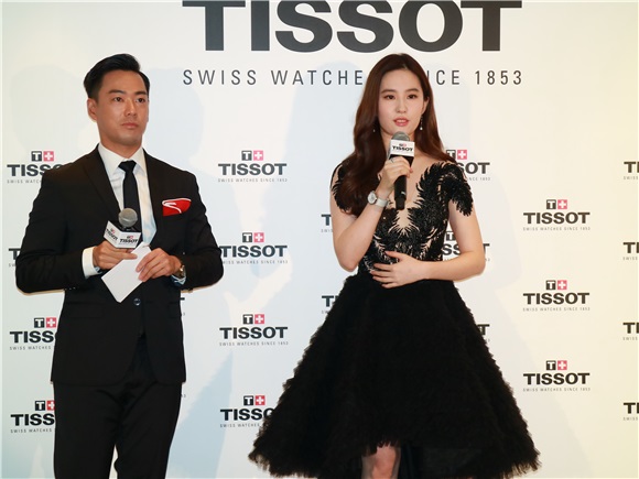 刘亦菲、美韩混血歌手Xavier Callicott出席手表发布会