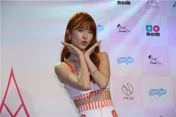 女团NineMuses小分队NineMuses A举行首张单曲专辑《MUSES DIARY》SHOWCASE