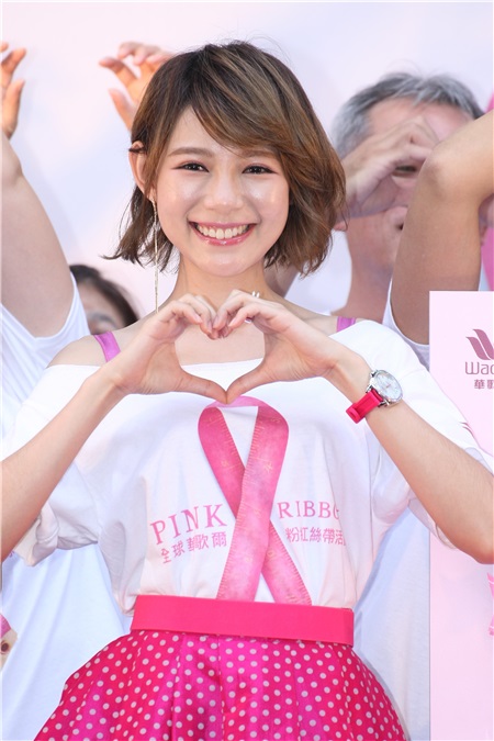 加藤侑纪 林明祯出席粉红丝带乳癌防治宣导活动