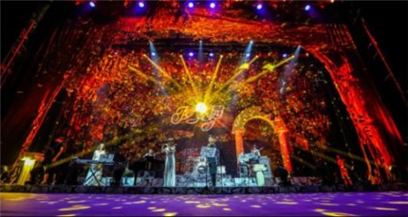 (梦花园乐队6月18日北展剧场 演出现场照片-舞台效果)