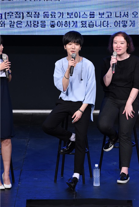 韩团SUPER JUNIOR成员艺声来台出席宣传专辑活动