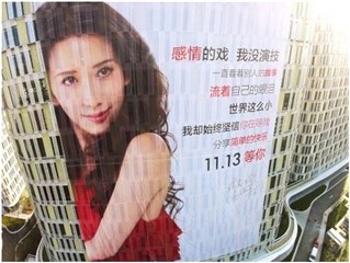 林志玲巨幅“征婚”广告
