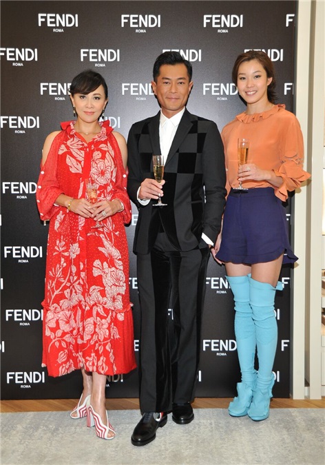 刘嘉玲、古天乐等出席《FENDI广东道旗舰店盛大开幕典礼》