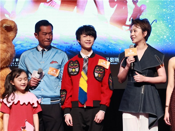 刘青云、古天乐、马丽、任达华等出席英皇电影节目巡礼