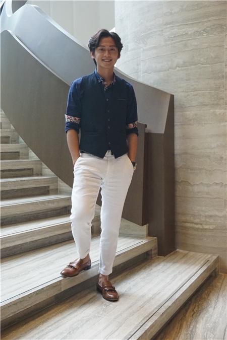 陈松龄、张兆辉为TVB剧集《全职没女》拍摄片头片尾