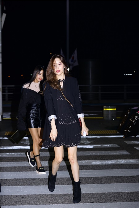 Wondergirls现身仁川国际机场