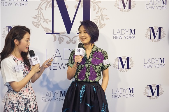 杨千嬅、周汶錡及黄佩霞出席甜品店开幕活动