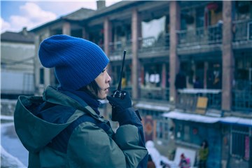 刘若英现场工作照