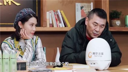 (图:陈建斌向阿尔法蛋提问)