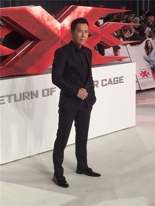 甄子丹携妻亮相极限特工首映 中国风潮爆伦敦