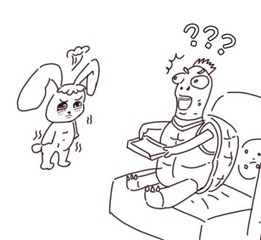 (图为买超为张嘉倪画的漫画)