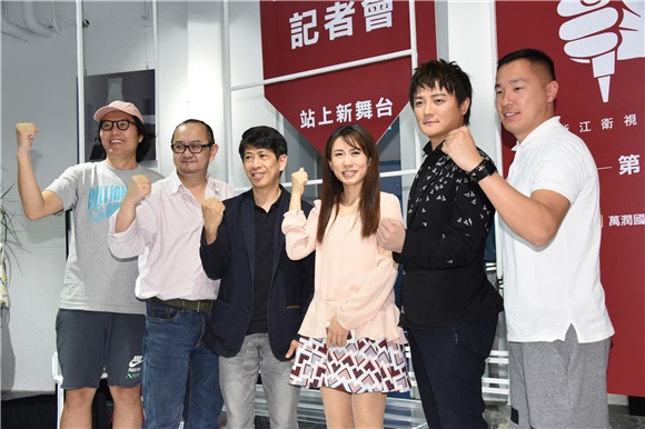 阿沁、韩罗贤、陈世光、张玉玲等出席《中国新歌声》台湾赛区海选记者会