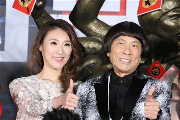导演黄朝亮、猪哥亮、蓝正龙、吴克群等出席《大钓哥》首映记者会