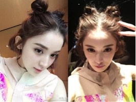 周冬雨迪丽热巴「哪吒头」大PK 谁是你心中最可爱的小哪吒?